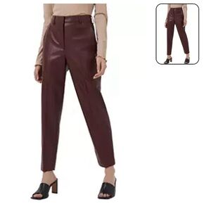 French Connection Crolenda Faux Leather Straight Pants